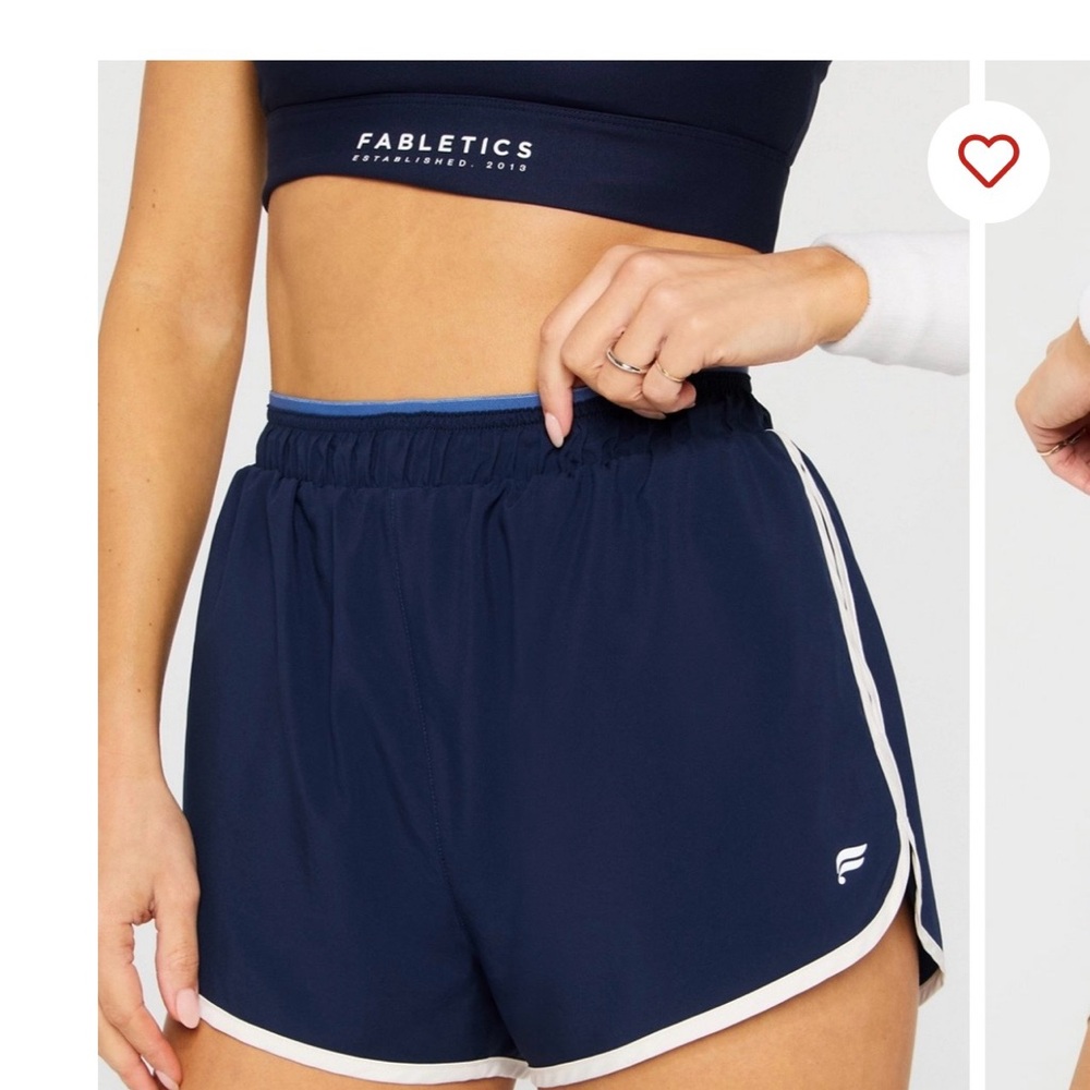 NWT Fabletics Navy Heritage Dolphin Shorts